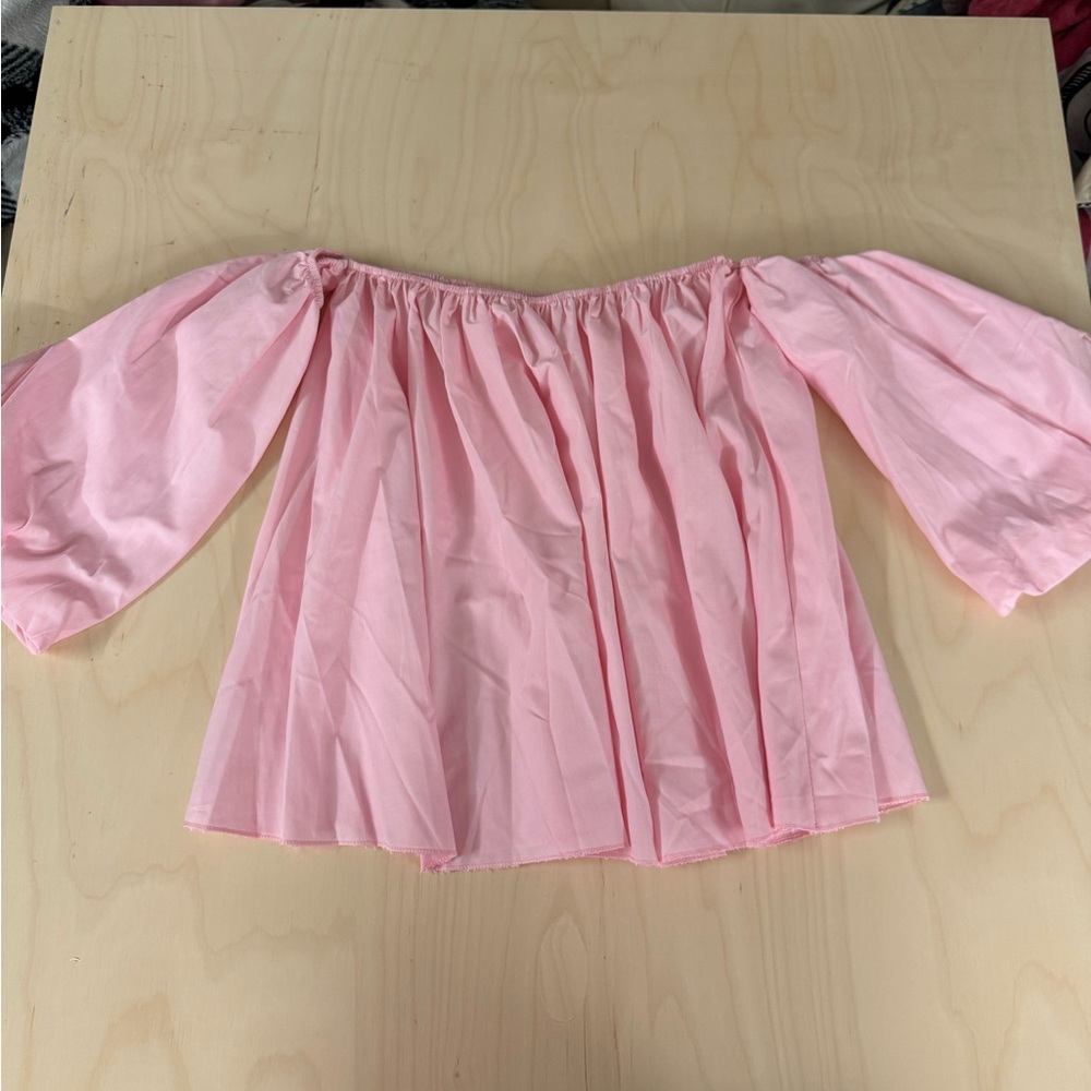 Pink Off-Shoulder Women's Top